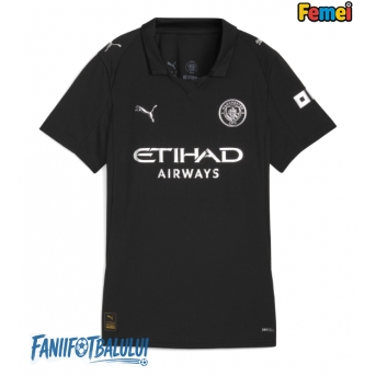 Manchester City Tricou Fotbal Replică 2025-26 Femei Deplasare